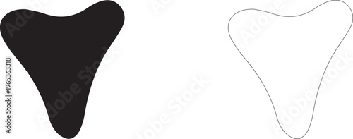 Gua Sha Scraper. Line art vector icon.