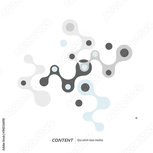 Connected Forms: Elegant Background for Digital Interfaces. Vector illustration