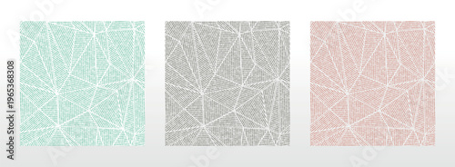 Set of abstract geometric patterns. Seamless vector backgrounds. Colored ornaments Graphic modern patterns Simple lattice graphic design