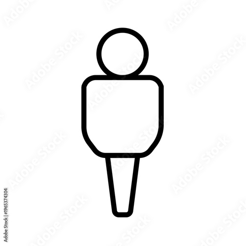 User man, toilet sign