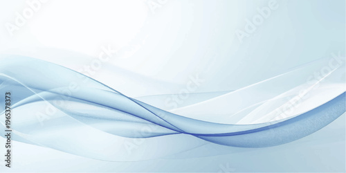 A smooth abstract blue wave design features flowing curves and light motion lines on a textured technology backdrop for a professional business wallpaper illustration.