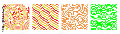 Topographic and flow field visualizations of a fluid dynamics simulation Vector