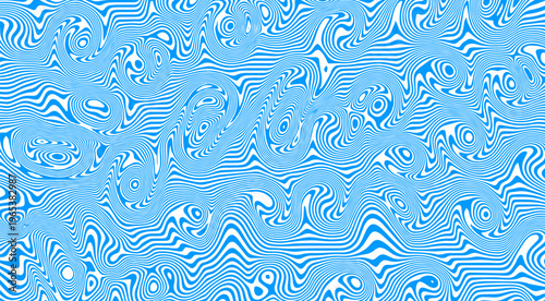 Intricate blue and white swirling patterns on a textured background Vector