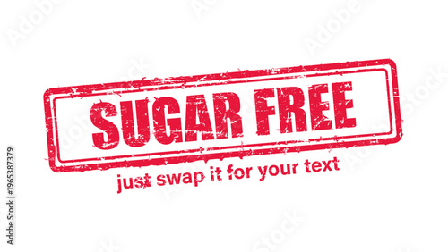 free red rubber stamp vector with distressed ink texture and clean frame, built for packaging, shipping labels, office paperwork, certification workflows, and commercial branding use.