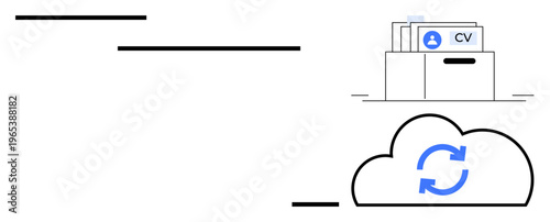 CV management. CV organization integrated with cloud storage ensures accessibility and secure synchronization. Ideal for job applications, HR platforms, recruitment processes, cloud solutions