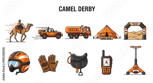Camel Derby Racing Event Accessories.