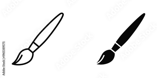 Comparison of traditional and modern paintbrush designs for artistic use