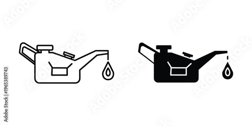 Comparison of fuel containers with different spout designs for pouring liquids