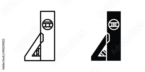 Comparison of escalator direction and availability signs in public transport stations