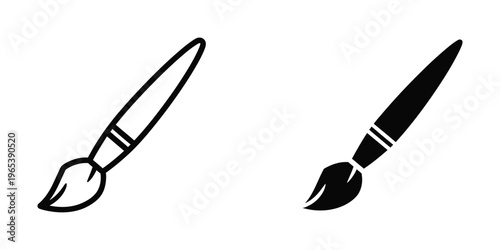 Contrasting artistic brushes with traditional and modern designs shown side by side