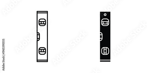 Comparison of two different elevator call button panels with distinct designs