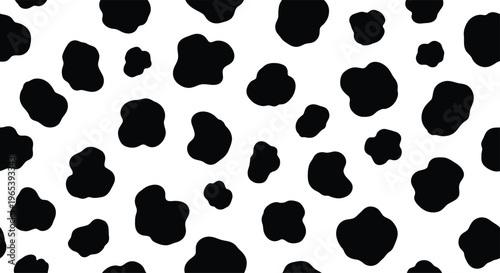 Black and white leopard print pattern on white background