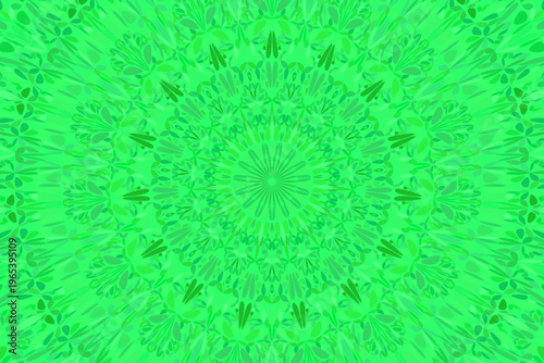 Dynamic abstract radial pattern landing page background - floral circular colorful psychedelic vector art