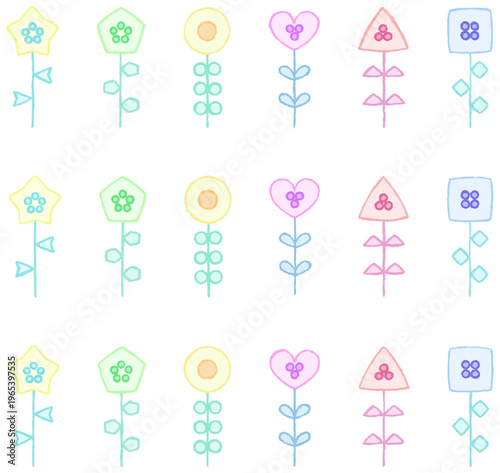 記号の形の花
