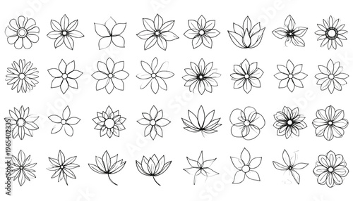 Colorful assortment of cartoon-style animal icons in playful designs