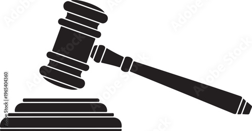 Judge gavel icon.