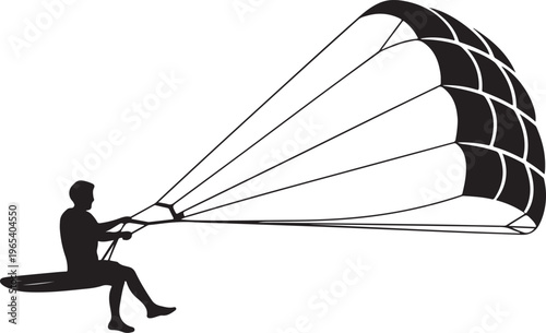 Kitesurfing pictogram