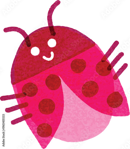 Ladybug Animal for Children Riso Art