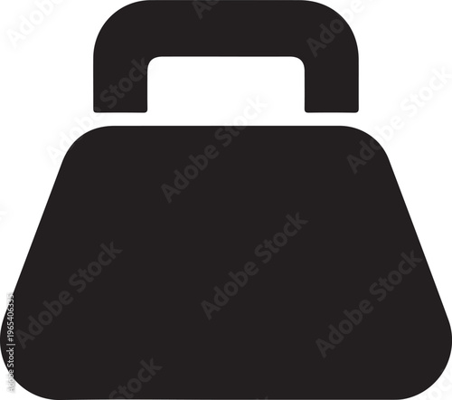 Metal weight of heavy mass flat vector icon for apps and websites