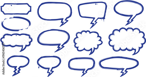 Speak Up! A Collection of thought-provoking speech bubbles and expressive thought bubbles designed to spark conversation, exchange ideas, and convey diverse messages.