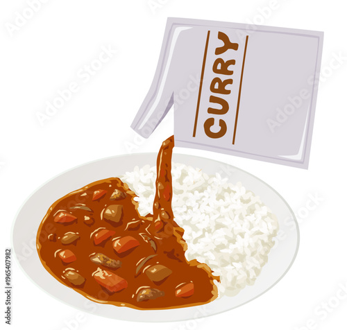 Bild auf Leinwand レトルトカレー