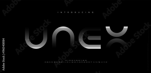 Typography creative modern gradient fade logo alphabet font. Creative abstract decorative sport, game, technology, fashion, digital, future creative logos fonts. vector illustration