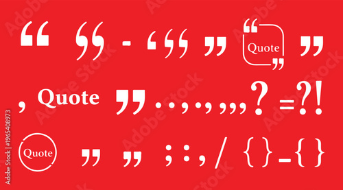 Set of quote mark, quotes icon, sign, symbol, emblem. Ditto marks icon set. Quotation marks. Dialogue discussion symbol