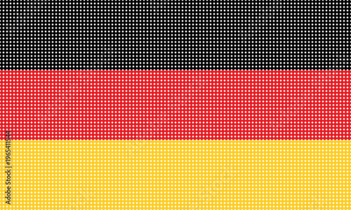 Flag of Germany pixel art of dots