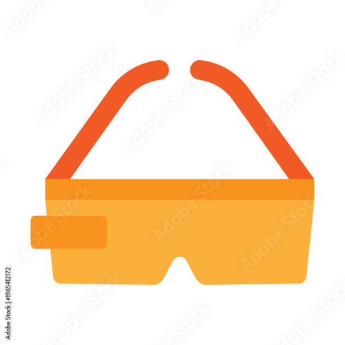 AR Glasses Vector Flat Icon Design