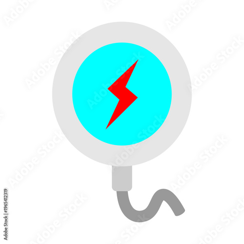 Wireless Charger Vector Flat Icon Design