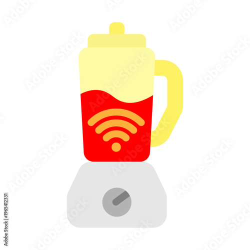 Smart Blender Vector Flat Icon Design