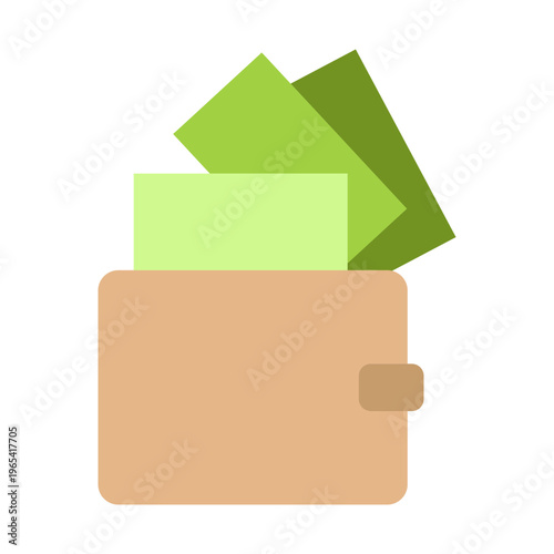 Wallet Vector Flat Icon Design