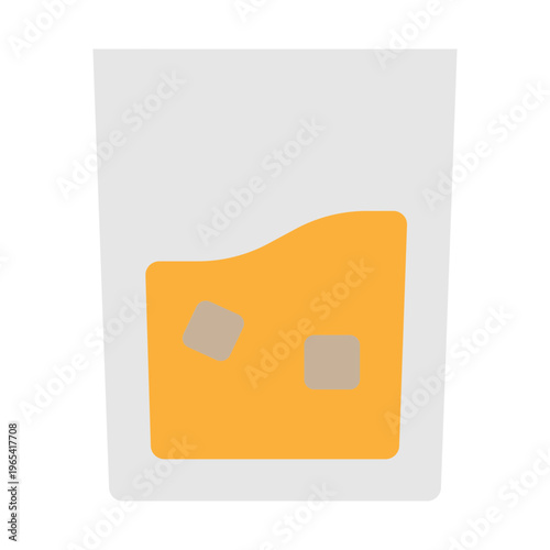 Glass Vector Flat Icon Design