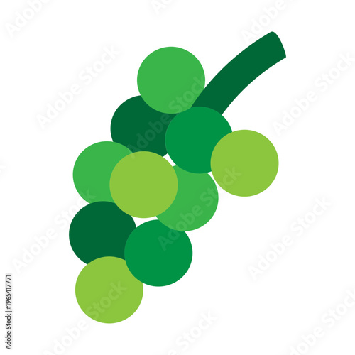 Grapes Vector Flat Icon Design