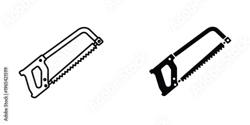 Comparison of two different types of hand saws used for cutting various materials