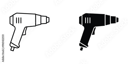 Comparison of a standard and a cordless heat gun tool design