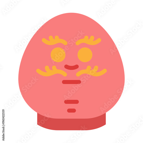 Daruma Vector Flat Icon Design