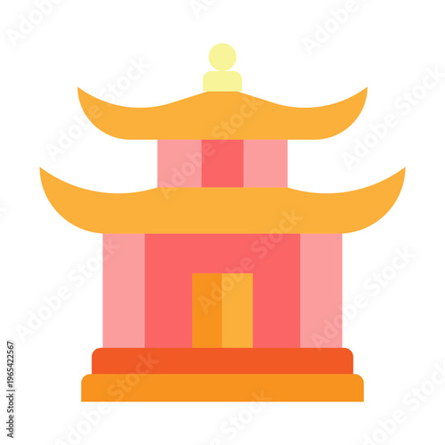 Temple Vector Flat Icon Design