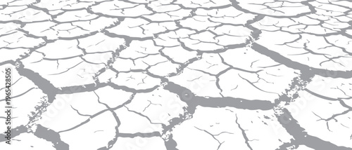 Closeup texture of dry cracked white parched earth surface.eps