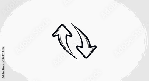 Circular arrows symbolize exchange, movement, and cyclical processes