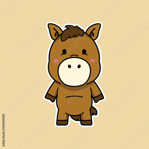 Cute Horse Illustration