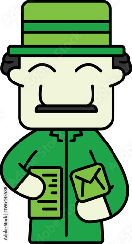 Sales strategy brainstorm postman character