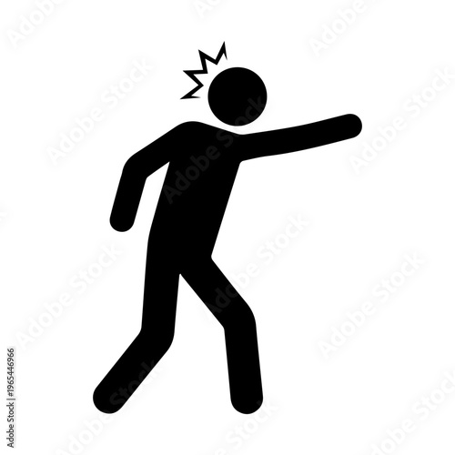 Stickman Shocked Reaction with Hand Gesture – Surprise and Panic Minimal Vector Illustration.