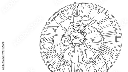 clock graphic symbol 3d illustration	
