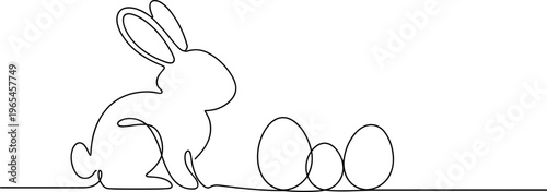 Cute hand-drawn white rabbit holding carrot sketch on plain background minimalist line art illustration