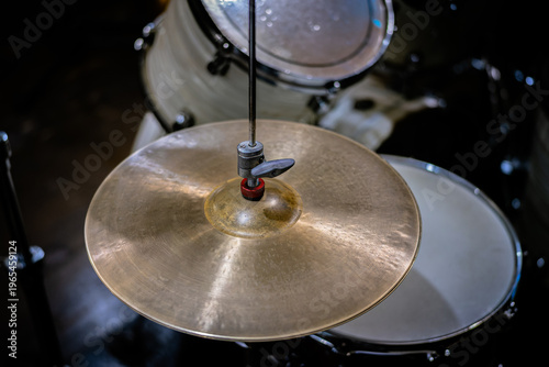 Obraz na płótnie Drum set hi-hat cymbal