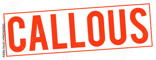 Valokuva Large red callous stamp on transparent background