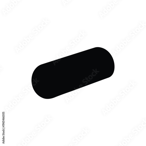 Burrito silhouette icon vector illustration.
