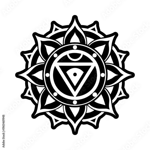Confidence chakra icon in filled style