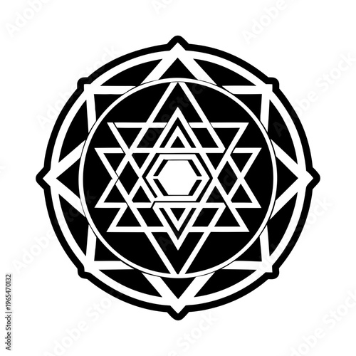 Geometric artwork symbol icon in solid style